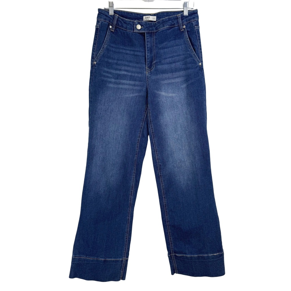 OAT NEW YORK Women 29‎ Dark Wash Wide Leg Jeans HIGH RISE